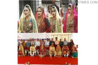 six wedding together