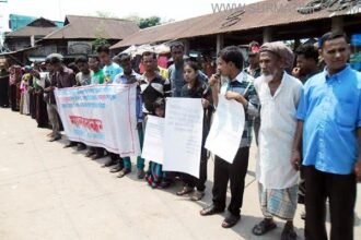 tahirpur human chain