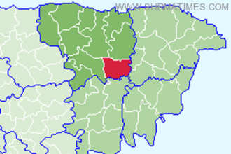 Jagannathpur Upazila Map