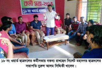 ১৮ নং ওয়ার্ড ছাত্রদলের কর্মী সভা অনুষ্ঠিত - Surma Times Archive
