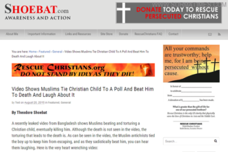 Video Shows Muslims Tie Christian Child