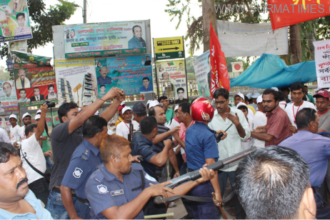 বাম মোর্চার মিছিলে পুলিশের লাঠিচার্জ, আহত ১৫ - Surma Times Archive