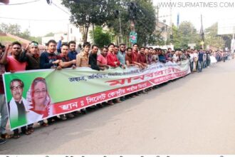 জেলা কমিটি বাতিলের দাবিতে ছাত্রলীগের মানবপ্রাচীর কর্মসূচি পালন - Surma Times Archive