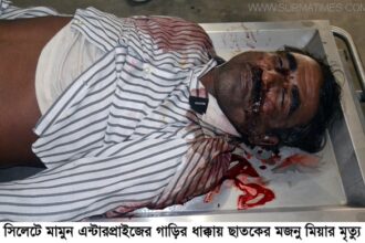 সিলেটে মামুন এন্টারপ্রাইজের গাড়ির ধাক্কায় ছাতকের মজনু মিয়ার মৃত্যু - Surma Times Archive