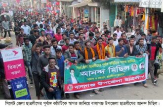 সিলেট জেলা ছাত্রলীগের পূর্নাঙ্গ কমিটিকে স্বাগত জানিয়ে বালাগঞ্জ উপজেলা ছাত্রলীগের আনন্দ মিছিল - Surma Times Archive