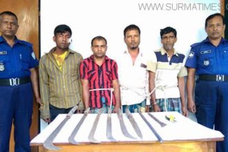 শ্রীমঙ্গলে অস্ত্রসহ ৪ ডাকাত আটক - Surma Times Archive