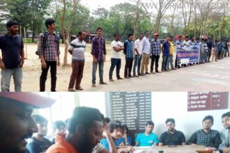 চাকরিতে প্রবেশের বয়সসীমা ৩৫ করার দাবিতে শাবি ক্যাম্পাসে মানববন্ধন - Surma Times Archive
