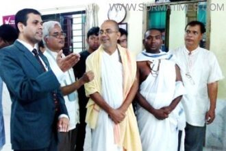 ভারতীয় দূতাবাসের প্রথম সচিব নিনাদ এস ডেসপান্ডের  সিলেট মন্দির পরিদর্শন - Surma Times Archive